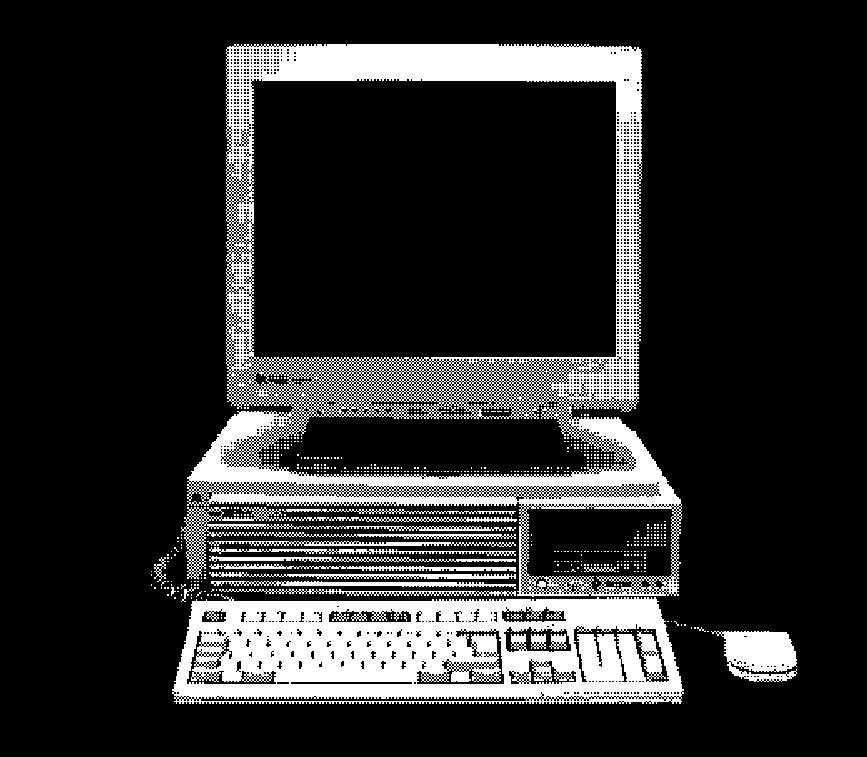 Retro computer illustration